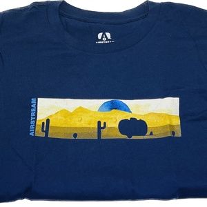 Airstream Youth Tshirt Kid Child Size XL Official Apparel Navy Blue T-shirt